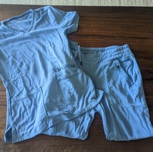 Light Blue Jaanuu Women's Scrubs